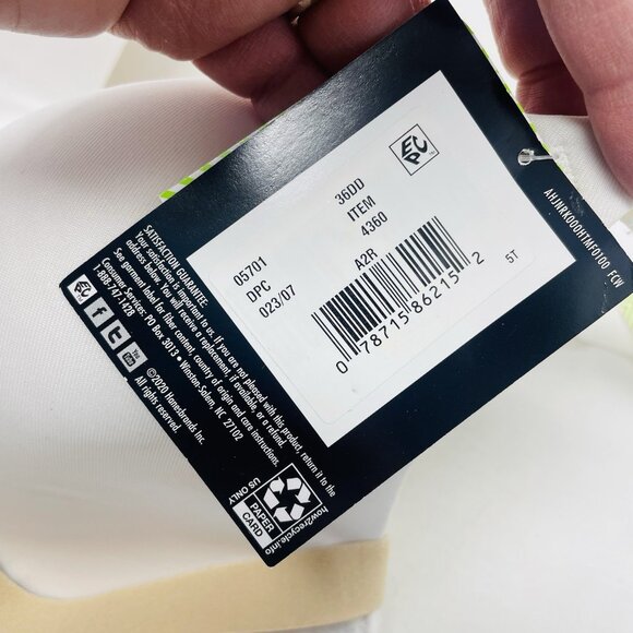 Maidenform Self Expressions Womens 36DD 2 Pack T-Shirt Bra 5701 Latte/White 698 - Picture 8 of 8